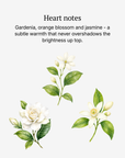 High Noon heart notes illustrated: jasmine and orange blossom