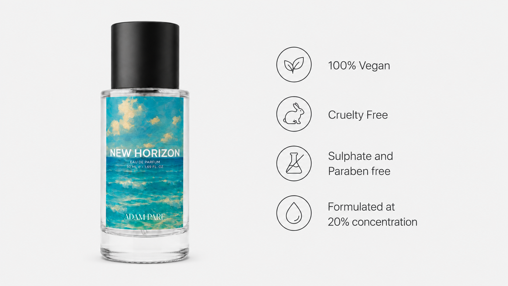 Vegan, cruelty free, clean perfume - Adam Pare