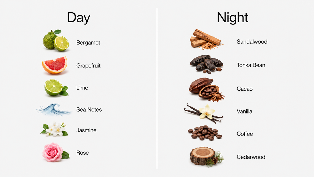 Day vs Evening Fragrance Notes